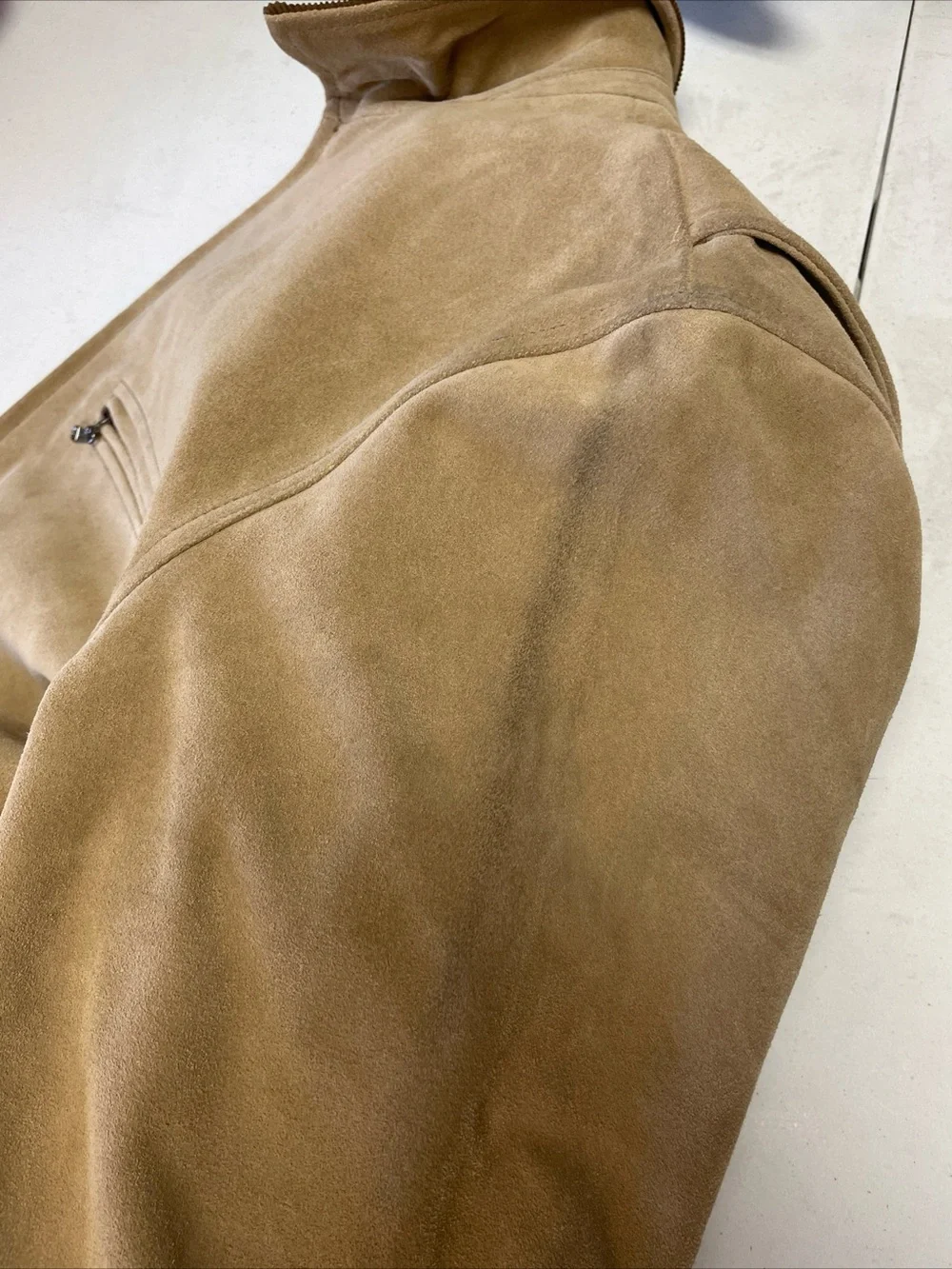 J.‎ CREW Limited-edition Wallace & Barnes work jacket in Italian suede M $798